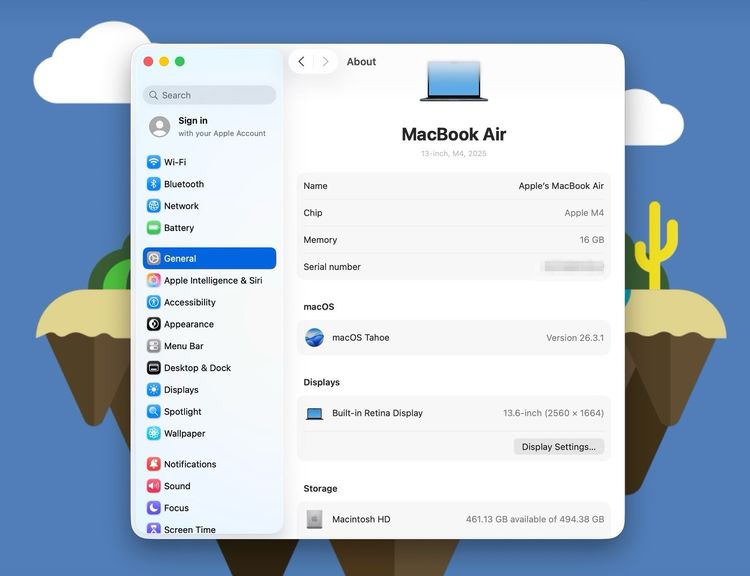 MacBook Air 13.6-inch M4 2025 Ram16GB SSD512GB Midnight apple care 10 April 2026  รูปที่ 12