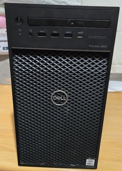 อื่นๆ ไม่ใช่ 16 กิกะไบต์ วินโดว์ USB TOP DELL PRECISION 3650 TOWER I7-10700  Ram 16 GB  SSD 256 Gb HDD 2TB กาดจอแยก K2200 WIN 10 PRO