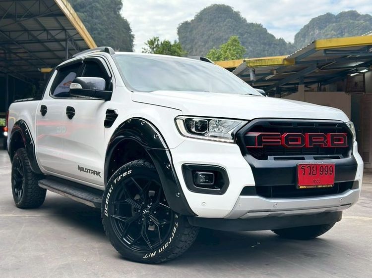 Ford Ranger 2020 2.0 Hi-Rider Wildtrak Pickup ดีเซล ไม่ติดแก๊ส เกียร์อัตโนมัติ ขาว รูปที่ 4