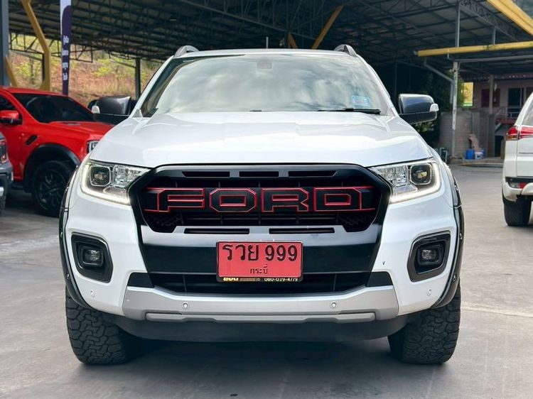Ford Ranger 2020 2.0 Hi-Rider Wildtrak Pickup ดีเซล ไม่ติดแก๊ส เกียร์อัตโนมัติ ขาว รูปที่ 2