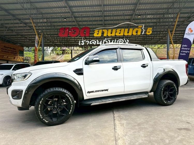 Ford Ranger 2020 2.0 Hi-Rider Wildtrak Pickup ดีเซล ไม่ติดแก๊ส เกียร์อัตโนมัติ ขาว รูปที่ 3