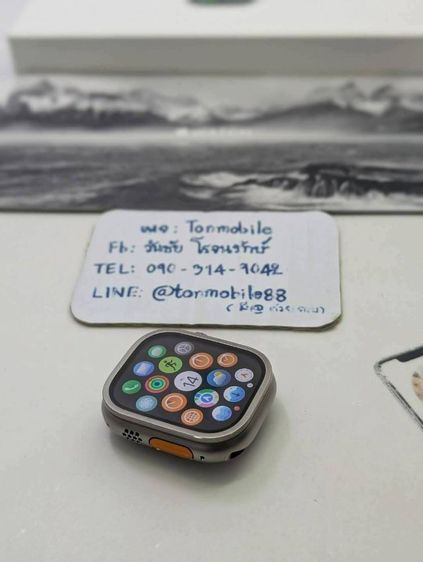 Apple Watch Ultra 3 49mm Natural ศูนย์ไทย สภาพใหม่เอี่ยม ประกันยาว 9 เดือน อุปกรณ์ครบยกกล่อง สุขภาพแบต 100 เพียง 22,990 บาท เท่านั้น ครับ  รูปที่ 4
