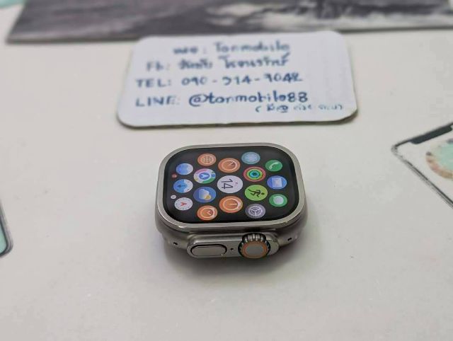 Apple Watch Ultra 3 49mm Natural ศูนย์ไทย สภาพใหม่เอี่ยม ประกันยาว 9 เดือน อุปกรณ์ครบยกกล่อง สุขภาพแบต 100 เพียง 22,990 บาท เท่านั้น ครับ  รูปที่ 5