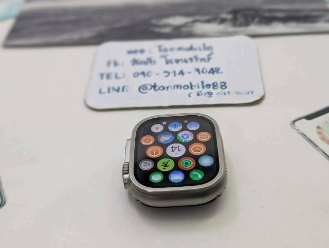 Apple Watch Ultra 3 49mm Natural ศูนย์ไทย สภาพใหม่เอี่ยม ประกันยาว 9 เดือน อุปกรณ์ครบยกกล่อง สุขภาพแบต 100 เพียง 22,990 บาท เท่านั้น ครับ  รูปที่ 6