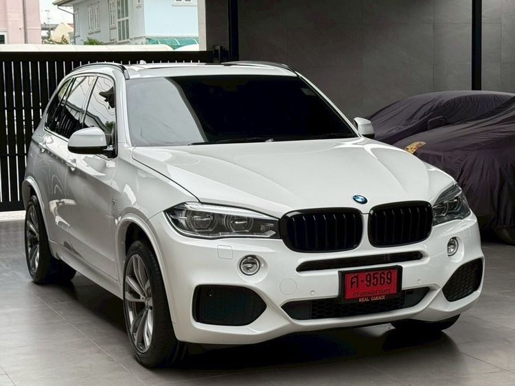 BMW X5 2018 3.0 xDrive30d M Sport 4WD Utility-car ดีเซล ไม่ติดแก๊ส เกียร์อัตโนมัติ ขาว รูปที่ 3