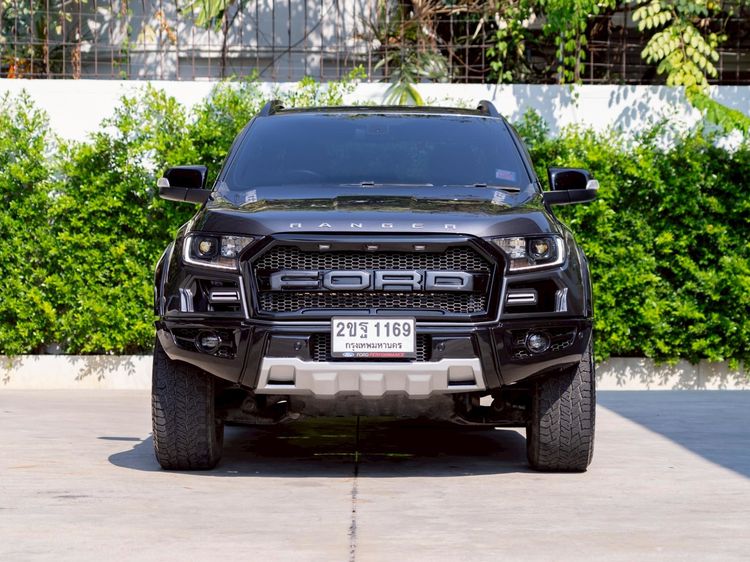 Ford Ranger 2021 2.0 Hi-Rider Wildtrak Pickup ดีเซล ไม่ติดแก๊ส เกียร์อัตโนมัติ ดำ รูปที่ 2
