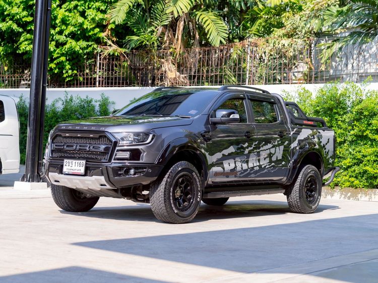 Ford Ranger 2021 2.0 Hi-Rider Wildtrak Pickup ดีเซล ไม่ติดแก๊ส เกียร์อัตโนมัติ ดำ รูปที่ 3