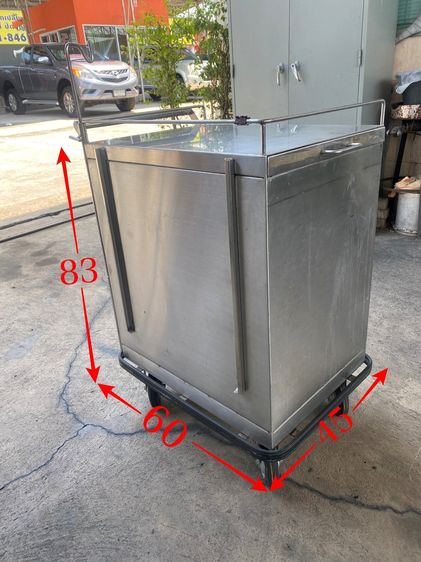 ชั้นแสตนเลส 4ชั้น No.304 อย่างดี หนา มีล้อเข็น รูปที่ 3