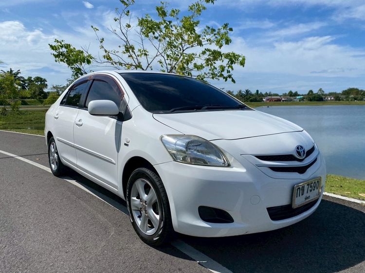 Toyota Vios 2010 1.5 ES Sedan เบนซิน ไม่ติดแก๊ส เกียร์อัตโนมัติ ขาว รูปที่ 2