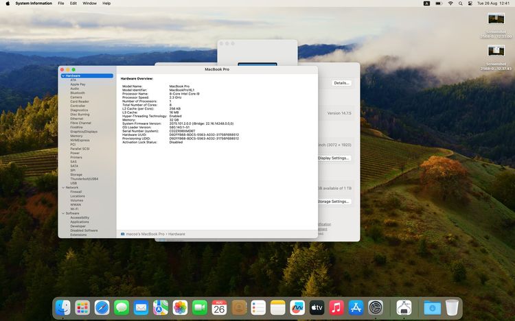 ขาย Mac Book Pro 16 นิ้ว 2019  Ram 32 GB HD 1 TB  รูปที่ 16