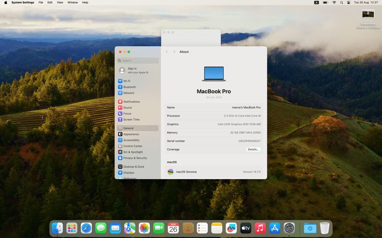 ขาย Mac Book Pro 16 นิ้ว 2019  Ram 32 GB HD 1 TB  รูปที่ 17