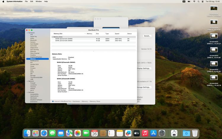 ขาย Mac Book Pro 16 นิ้ว 2019  Ram 32 GB HD 1 TB  รูปที่ 12