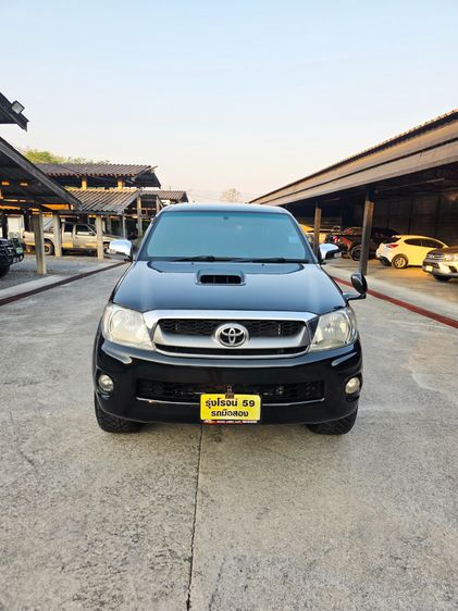 Toyota Hilux Vigo 2009 3.0 G 4X4 VN Turbo Pickup ดีเซล ไม่ติดแก๊ส เกียร์ธรรมดา ดำ รูปที่ 3