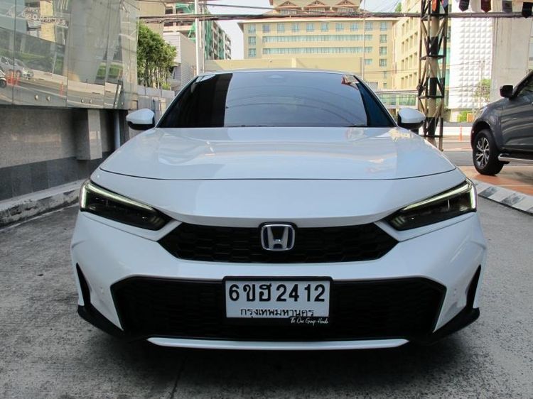 Honda Civic 2025 2.0 eHEV EL+ Sedan ไฮบริด ไม่ติดแก๊ส เกียร์อัตโนมัติ ขาว รูปที่ 3