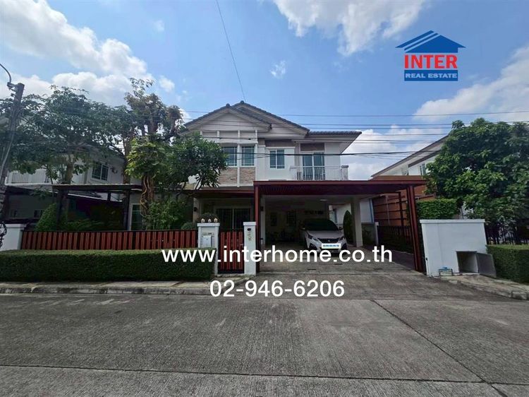 บ้านเดี่ยว 2 ชั้น 68.1 ตร.ว. หมู่บ้านมัณฑนา รามอินทรา–วงแหวน ถนนกาญจนาภิเษก (รามอินทรา-วงแหวน) ถนนรามอินทรา เขตคันนายาว กรุงเทพมหานคร
