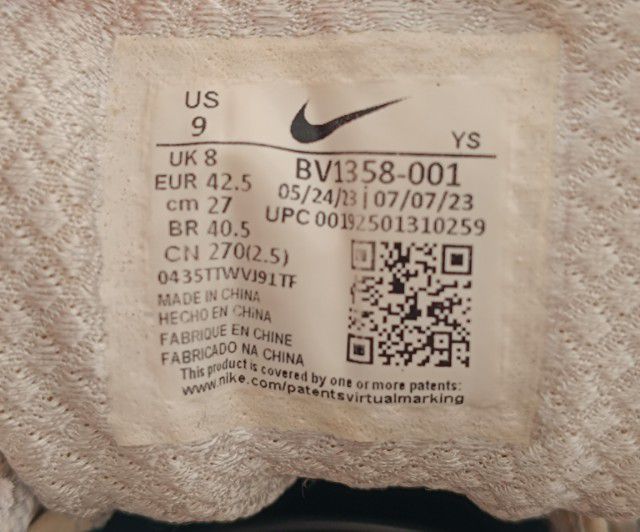 ขาย Nike Vomero 5 สีครีม นิยม size 42.5-270cm ของแท้ สภาพสวย รูปที่ 7