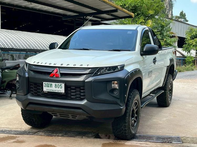 Mitsubishi Triton 2022 2.5 GL 4WD Pickup ดีเซล ไม่ติดแก๊ส เกียร์ธรรมดา ขาว รูปที่ 3