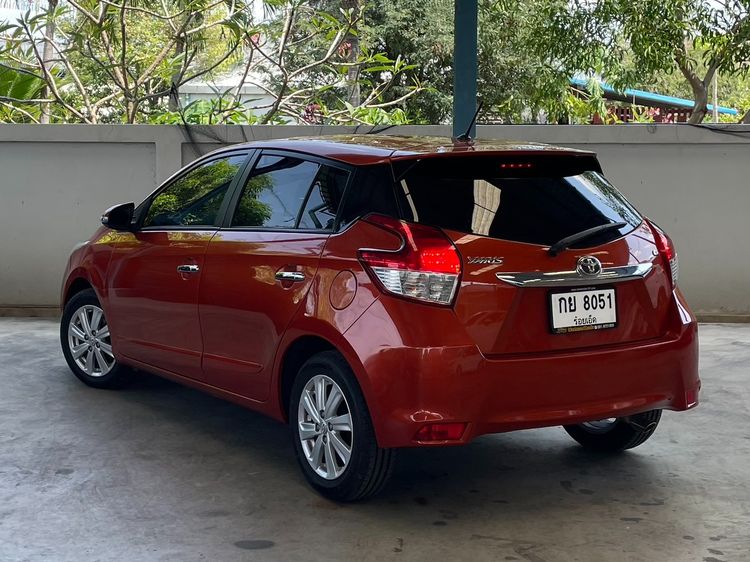Toyota Yaris 2014 1.2 G Sedan เบนซิน ไม่ติดแก๊ส เกียร์อัตโนมัติ ส้ม รูปที่ 4