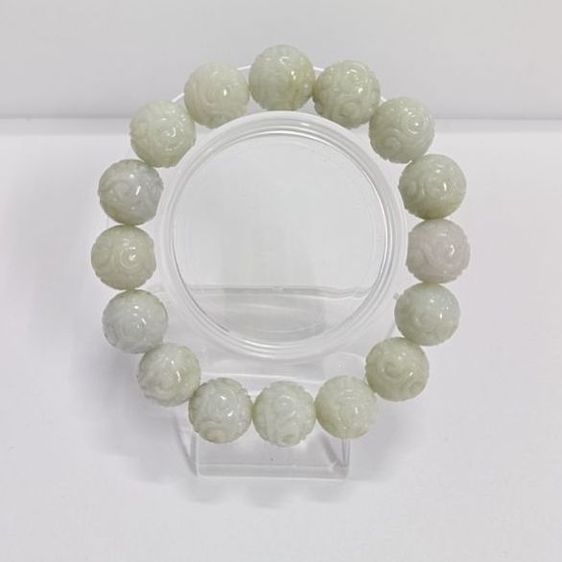 สร้อยข้อมือหยกแกะลายมงคล เสริมโชค เสริมทรัพย์ ใส่แล้วดูแพงแบบมีพลัง รูปที่ 3