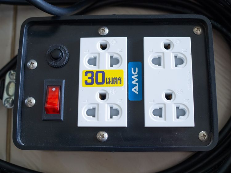 AMC Rubber block plug 30 meters TIS standart 4 sockets รูปที่ 2