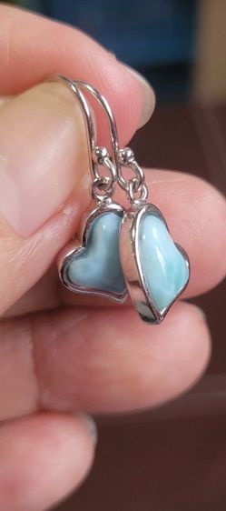 ต่างหูลาลิมาร์แท้เงินแท้ 925 รูปที่ 7