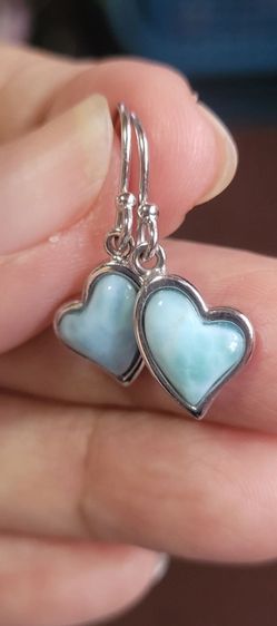 ต่างหูลาลิมาร์แท้เงินแท้ 925