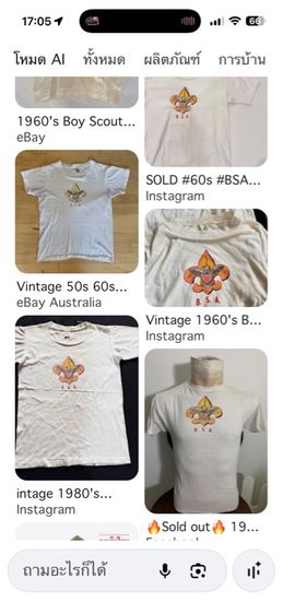 เสื้อ t-shirt เสื้อยืดลูกเสืออเมริกา B.S.A.  รูปที่ 8