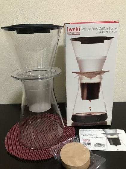 อุปกรณ์ทำเครื่องดื่ม ชุดโถ-เหยือก Iwaki Water Drip Coffee Cold Drip ดริปเย็นขนาด 440 ml. Made in Japan 🇯🇵