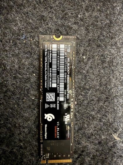 ขาย WD BLACK SN850X 1TB NVMe SSD ตัวท็อป Gen4 แรงๆ สภาพดี ประกันเหลือ