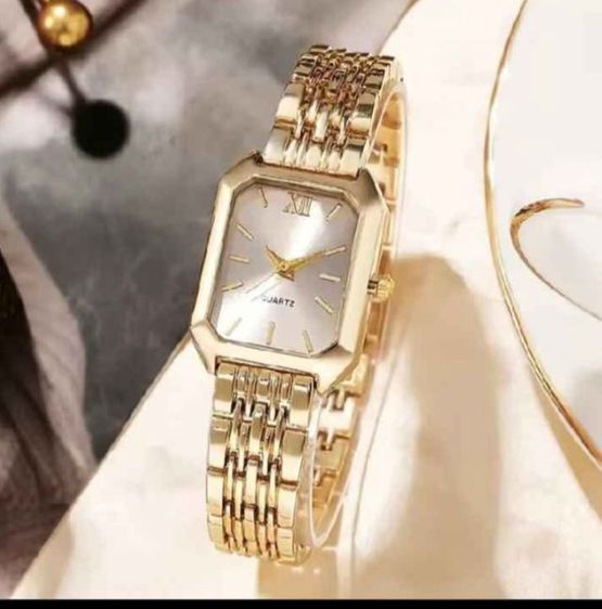 ทอง นาฬิกาควอตซ์ นาฬิกาข้อมือหรูแฟนชั่นสำหรับผู้หญิงพร้อมส่ง