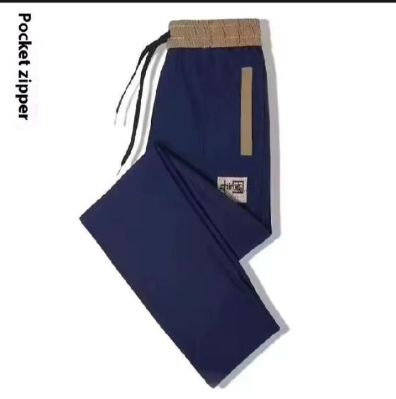 กางเกงกีฬาแนววินเทลงกางเกงลำลองสำหรับผู้ชายมีเชือกผูกเอวทรงหลวม M-5xl รูปที่ 3