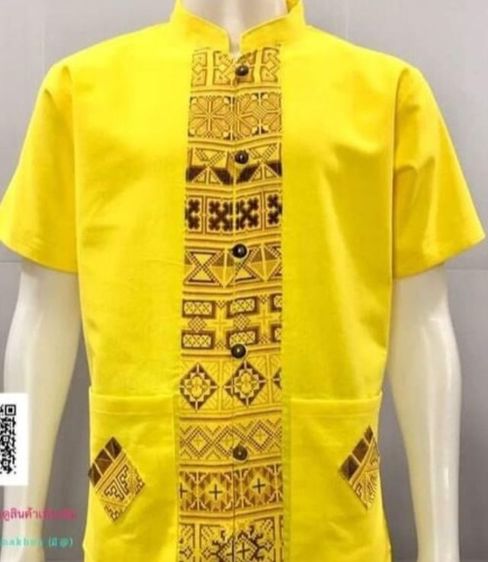 เสื้อเชิ้ตแขนสั้นพิมพ์ลาย เสื้อพื้นเมืองใส่ออกงานสำหรับผู้ชาย S-4xl รูปที่ 7