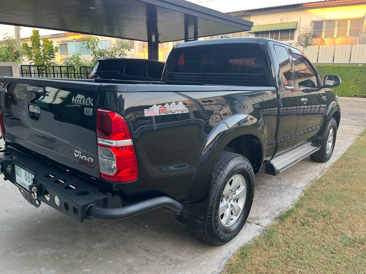 Toyota Hilux Vigo Champ 2013 Smart Cab 2.5 E VNT Prerunner Pickup ดีเซล ไม่ติดแก๊ส เกียร์ธรรมดา ดำ รูปที่ 4