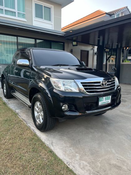 Toyota Hilux Vigo Champ 2013 Smart Cab 2.5 E VNT Prerunner Pickup ดีเซล ไม่ติดแก๊ส เกียร์ธรรมดา ดำ รูปที่ 2