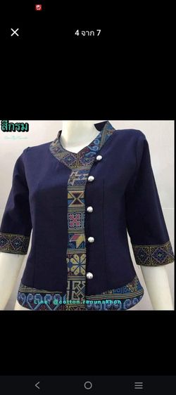 เสื้อผ้าฝ้ายแขนสามส่วนพิมพ์ลาย เสื้อพื้นเมืองใส่ออกงานผู้หญิง S-3xl รูปที่ 4
