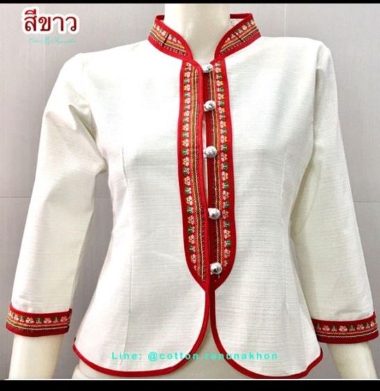 เสื้อผ้าฝ้ายแขนสามส่วนพิมพ์ลาย เสื้อพื้นเมืองใส่ออกงานผู้หญิง S-3xl รูปที่ 9