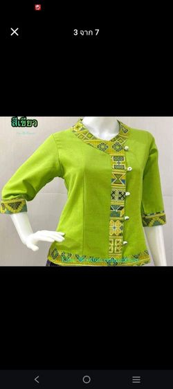 เสื้อผ้าฝ้ายแขนสามส่วนพิมพ์ลาย เสื้อพื้นเมืองใส่ออกงานผู้หญิง S-3xl รูปที่ 3