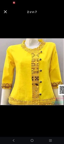 เสื้อผ้าฝ้ายแขนสามส่วนพิมพ์ลาย เสื้อพื้นเมืองใส่ออกงานผู้หญิง S-3xl รูปที่ 6