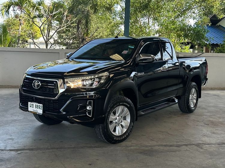 Toyota Hilux Revo 2018 2.4 Prerunner E Plus Pickup ดีเซล ไม่ติดแก๊ส เกียร์อัตโนมัติ ดำ