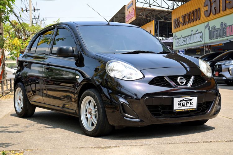 Nissan March 2017 1.2 S Sedan เบนซิน ไม่ติดแก๊ส เกียร์ธรรมดา ม่วง รูปที่ 4