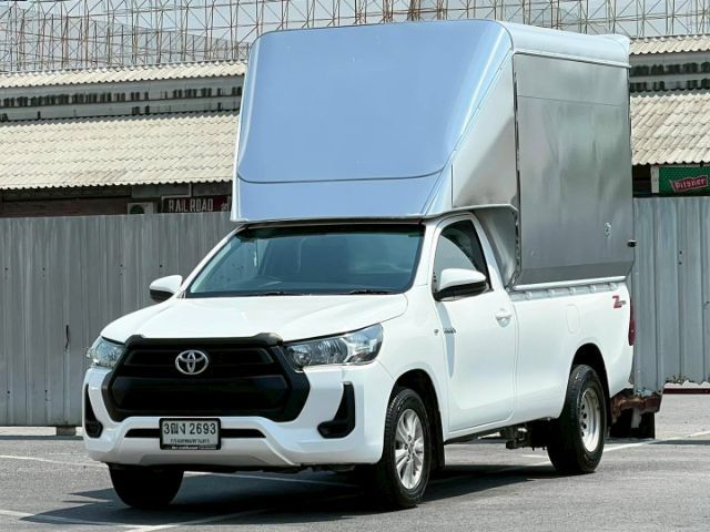 Toyota Hilux Revo 2020 2.4 Entry Pickup ดีเซล ไม่ติดแก๊ส เกียร์ธรรมดา ขาว รูปที่ 3