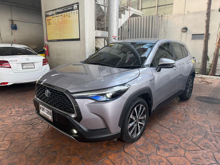 Toyota Corolla Cross 2020 1.8 HEV Premium Utility-car ไฮบริด ไม่ติดแก๊ส เกียร์อัตโนมัติ เทา รูปที่ 3