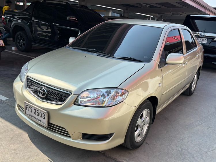 Toyota Vios 2004 1.5 E Sedan เบนซิน ไม่ติดแก๊ส เกียร์อัตโนมัติ น้ำตาล รูปที่ 3