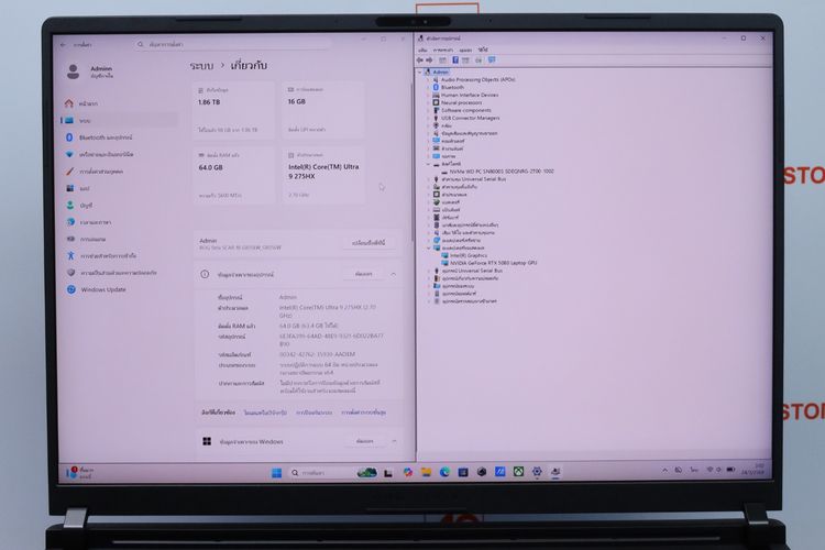 ASUS ROG STRIX SCAR 18 Core Ultra 9 275HX-RTX5080 RAM64-2TB รูปที่ 3
