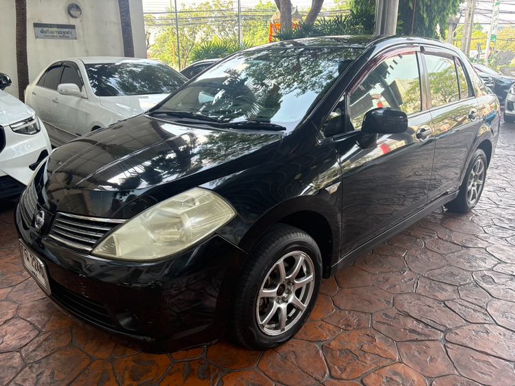 Nissan Tiida 2008 1.6 G Latio Sedan เบนซิน ไม่ติดแก๊ส เกียร์ธรรมดา ดำ รูปที่ 3