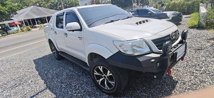 Toyota Hilux Vigo Champ 2013 Double Cab 2.5 E VNT Prerunner TRD Sportivo Pickup ดีเซล ไม่ติดแก๊ส เกียร์อัตโนมัติ ขาว รูปที่ 2