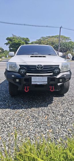 Toyota Hilux Vigo Champ 2013 Double Cab 2.5 E VNT Prerunner TRD Sportivo Pickup ดีเซล ไม่ติดแก๊ส เกียร์อัตโนมัติ ขาว รูปที่ 4