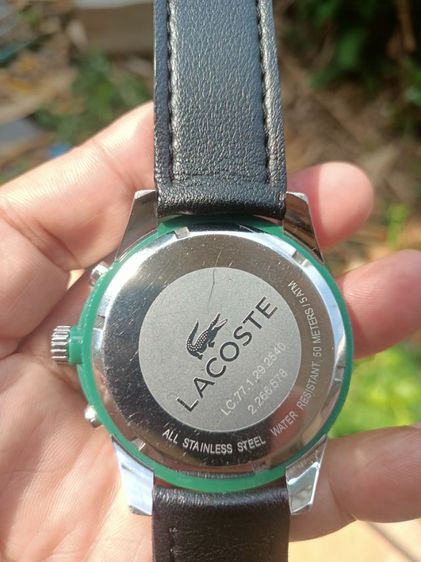 นาฬิกามือสอง Vintage Lacoste Tonga Green Quartz Stianless Rubber Ref : 2010758 ระบบถ่าน เขียวเหนี่ยวทรัพย์ งานทรงเท่ห์ 53-57มม.มะยมซ้ายมือ รูปที่ 10