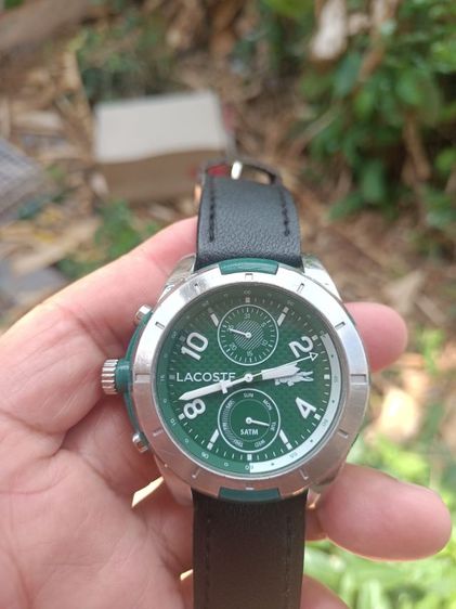นาฬิกามือสอง Vintage Lacoste Tonga Green Quartz Stianless Rubber Ref : 2010758 ระบบถ่าน เขียวเหนี่ยวทรัพย์ งานทรงเท่ห์ 53-57มม.มะยมซ้ายมือ รูปที่ 8