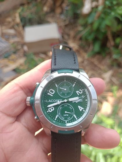 นาฬิกามือสอง Vintage Lacoste Tonga Green Quartz Stianless Rubber Ref : 2010758 ระบบถ่าน เขียวเหนี่ยวทรัพย์ งานทรงเท่ห์ 53-57มม.มะยมซ้ายมือ รูปที่ 7